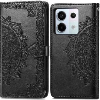 Imoshion Mandala Bookcase voor de Xiaomi Redmi Note 13 Pro (5G) / Poco X6 - Zwart