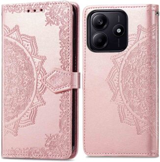Imoshion Mandala Bookcase voor de Xiaomi Redmi Note 14 (5G) - Rosé Goud