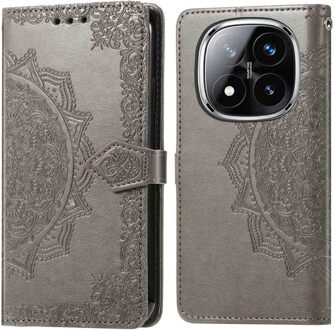 Imoshion Mandala Bookcase voor de Xiaomi Redmi Note 14 Pro (4G) - Grijs