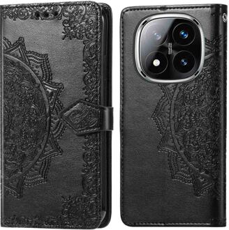 Imoshion Mandala Bookcase voor de Xiaomi Redmi Note 14 Pro (4G) - Zwart