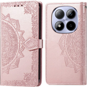 Imoshion Mandala Bookcase voor de Xiaomi Redmi Note 15 Pro (5G) - Rose Gold Rosé goud