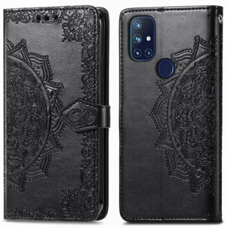 Imoshion Mandala Booktype OnePlus Nord N10 5G hoesje - Zwart