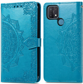 Imoshion Mandala Booktype Oppo A15 hoesje - Turquoise