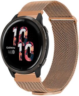 Imoshion Milanees magnetisch bandje - Universeel 22 mm aansluiting - Maat M - Rosé Goud - Medium