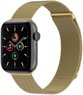 Imoshion Milanees magnetisch bandje voor de Apple Watch | 38/40/41/42 mm - Maat M - Goud - 42 mm