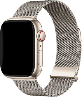 Imoshion Milanees magnetisch bandje voor de Apple Watch | 38/40/41/42 mm - Starlight Sterrenlicht - 42 mm