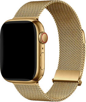Imoshion Milanees magnetisch bandje voor de Apple Watch | 44/45/46/49 mm - Goud - 49 mm