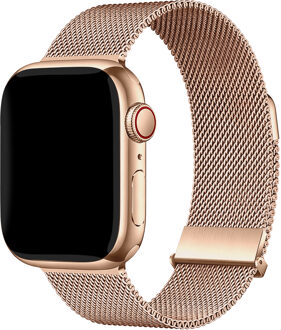Imoshion Milanees magnetisch bandje voor de Apple Watch | 44/45/46/49 mm - Rose Gold Rosé goud - 49 mm