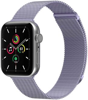 Imoshion Milanees magnetisch bandje voor de Apple Watch Series 1 - 11 / SE / Ultra (44/45/46/49 mm) - Maat M - Paars - 49 mm