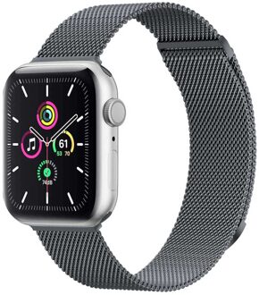 Imoshion Milanees magnetisch bandje voor de Apple Watch Series 1 - 11 / SE / Ultra (44/45/46/49 mm) - Maat S - Donkergrijs - 49 mm