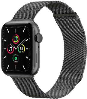 Imoshion Milanees magnetisch bandje voor de Apple Watch Series 1 - 11 / SE / Ultra (44/45/46/49 mm) - Maat S - Space Grey Grijs - 49 mm