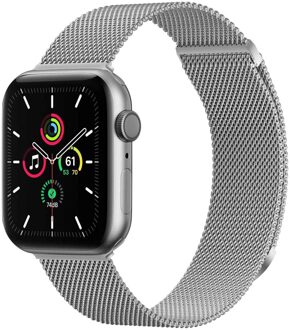 Imoshion Milanees magnetisch bandje voor de Apple Watch Series 1 - 9 / SE (38/40/41 mm) | Series 10 / 11 (42 mm) - Maat S - Zilver - 41 mm