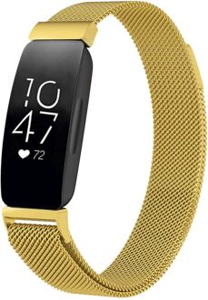 Imoshion Milanees magnetisch bandje voor de Fitbit Inspire - Maat M - Goud - Medium