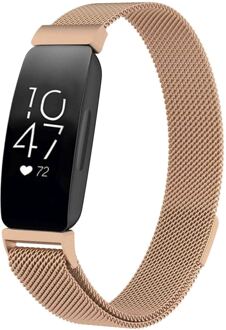 Imoshion Milanees magnetisch bandje voor de Fitbit Inspire - Maat S - Rosé Goud - Small