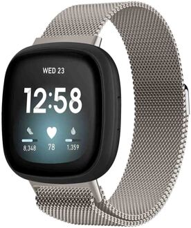 Imoshion Milanees magnetisch bandje voor de Fitbit Versa 4/ 3 / Sense (2) - Starlight Sterrenlicht - One size