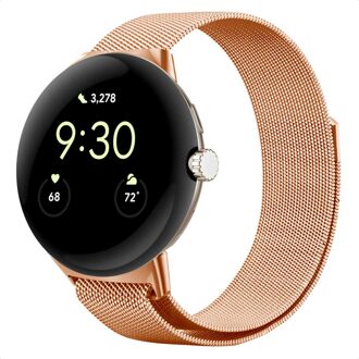 Imoshion Milanees magnetisch bandje voor de Google Pixel Watch / Watch 2 / Watch 3 / Watch 4 (41 mm) - Rosé Goud - 41 mm