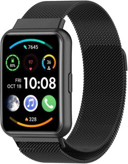 Imoshion Milanees magnetisch bandje voor de Huawei Watch Fit 2 - Zwart - One size