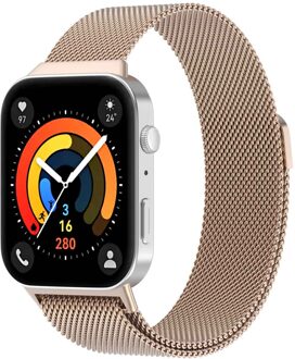 Imoshion Milanees magnetisch bandje voor de Huawei Watch Fit 3 - Rose Gold Rosé goud - One size