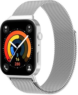 Imoshion Milanees magnetisch bandje voor de Huawei Watch Fit 3 - Zilver - One size