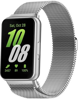 Imoshion Milanees magnetisch bandje voor de Samsung Galaxy Fit 3 - Zilver - One size