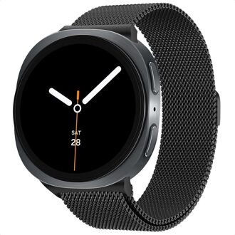 Imoshion Milanees magnetisch bandje voor de Samsung Galaxy Watch 8 (40/44mm) / Classic (46mm) - Zwart - 44mm