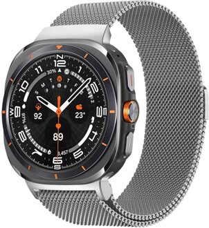 Imoshion Milanees magnetisch bandje voor de Samsung Galaxy Watch Ultra (2024/2025) - Zilver - One size