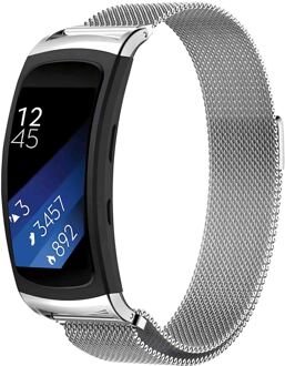 Imoshion Milanees magnetisch bandje voor de Samsung Gear Fit 2 / 2 Pro - Zilver - One size