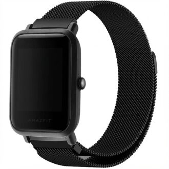 Imoshion Milanees Smartwatch Bandje voor de Amazfit GTS / BIP - Zwart