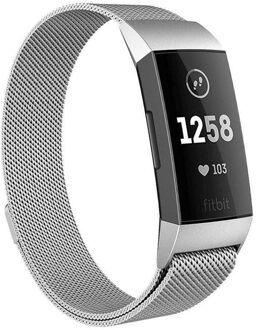 Imoshion Milanees Smartwatch Bandje Voor De Fitbit Charge 2,fitbit Charge 3,fitbit Charge 4 - Zilver