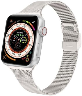 Imoshion Milanees vouwbandje voor de Apple Watch Series 1 t/m 9 / SE (38/40/41 mm) | Series 10 / 11 (42 mm) - Starlight Sterrenlicht - 41 mm