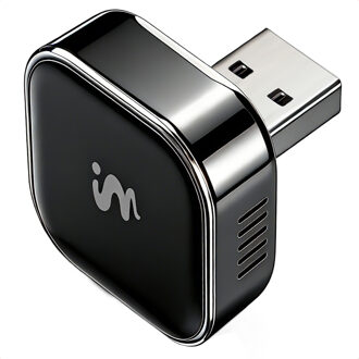 Imoshion Mini 2-in-1 Auto Dongle - Draadloze CarPlay en Android Auto - Zwart - One size