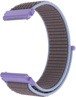 Imoshion Nylon bandje klittenband voor de Samsung Galaxy Watch 7 40/44 mm - Lila - 44 mm