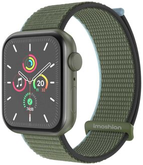 Imoshion Nylon bandje voor de Apple Watch | 38/40/41/42 mm - Dark Olive Donkergroen - 42 mm