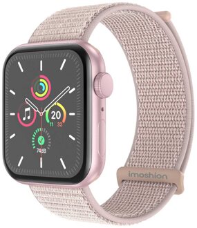 Imoshion Nylon bandje voor de Apple Watch | 44/45/46/49 mm - Light Pink Lichtroze - 49 mm