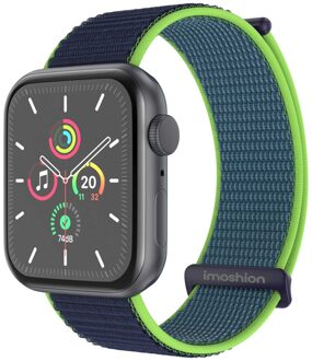 Imoshion Nylon bandje voor de Apple Watch Series 1 t/m 11 / SE / Ultra (44/45/46/49 mm) - Lime Lichtgroen - 49 mm