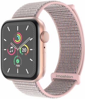 Imoshion Nylon bandje voor de Apple Watch Series 1 t/m 11 / SE / Ultra (44/45/46/49 mm) - Sand Pink Roze - 49 mm