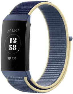 Imoshion Nylon bandje voor de Fitbit Charge 3 / 4 - Blauw - One size