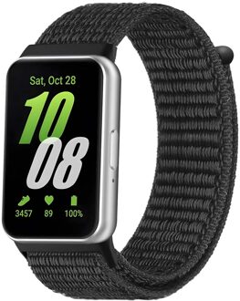 Imoshion Nylon bandje voor de Samsung Galaxy Fit 3 - Zwart - One size