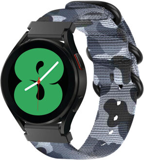Imoshion Nylon bandje voor de Samsung Galaxy Watch 7 40/44 mm - Camouflage Grijs Donkergrijs - 44 mm
