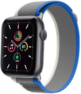 Imoshion Nylon Trail bandje voor de Apple Watch | 44/45/46/49 mm - Blue / Grey Grijs - 49 mm