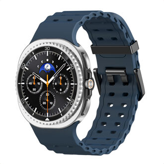 Imoshion Ocean Siliconenband voor de Samsung Galaxy Watch 8 (40/44mm) / Classic (46mm) - Donkerblauw - 44mm
