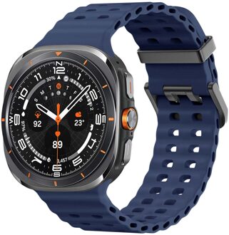 Imoshion Ocean Siliconenband voor de Samsung Galaxy Watch Ultra (2024/2025) - Midnight Blue Blauw - One size