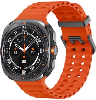 Imoshion Ocean Siliconenband voor de Samsung Galaxy Watch Ultra (2024/2025) - Oranje - One size