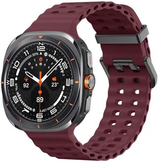 Imoshion Ocean Siliconenband voor de Samsung Galaxy Watch Ultra (2024/2025) - Wine Red Rood - One size