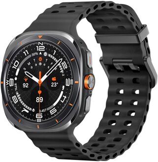 Imoshion Ocean Siliconenband voor de Samsung Galaxy Watch Ultra (2024/2025) - Zwart - One size