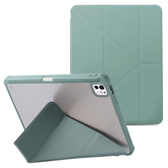 Imoshion Origami Bookcase voor de Apple iPad Pro 11 (2025) M5 / (2024) M4 - Donkergroen