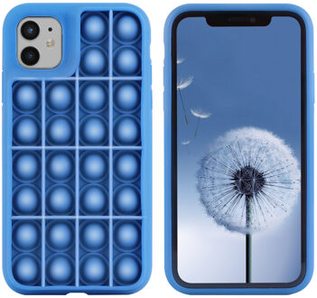 Imoshion Pop It Fidget Toy - Pop It hoesje voor de iPhone 11 - Donkerblauw