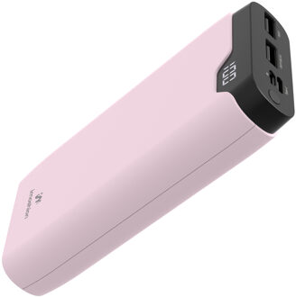 Imoshion Powerbank 20.000 mAh - Quick Charge en Power Delivery - Roze Lichtroze - One size