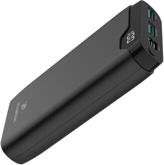 Imoshion Powerbank 20.000 mAh - USB C - Triple Charge - USB Quick Charge- Zwart