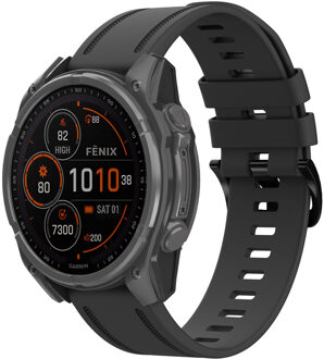 Imoshion QuickFit® Line Siliconenbandje - Garmin 20 mm aansluiting - Zwart - One size